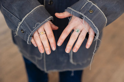 Lava Ring 1 Turquoise Blauw