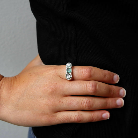 Bague Kaïa Bleu.