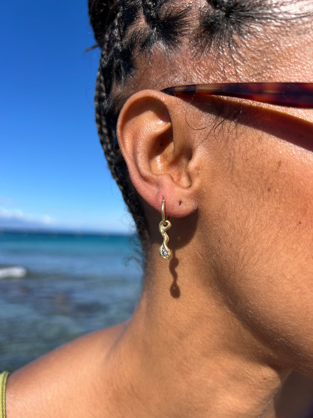 Boucle d'oreille lava 2