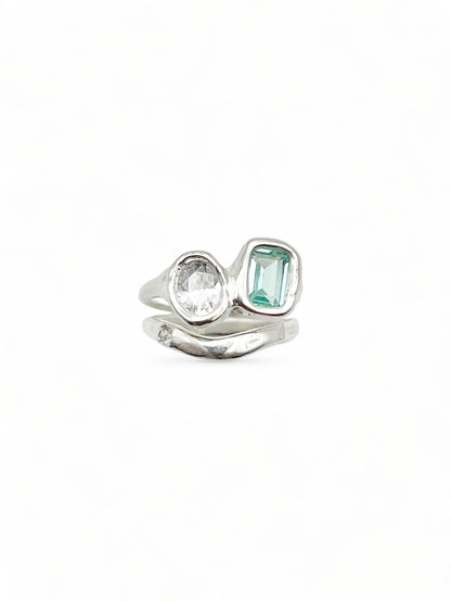Lava Ring 1 Turquoise Blauw