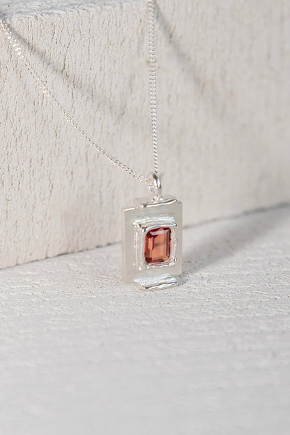 Pendentif Art Deco Orange.