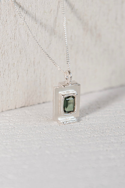 Pendentif Art Deco Vert.