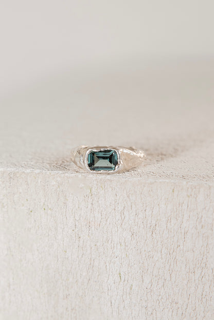 Bague Lava 2 Vert Tourmaline.