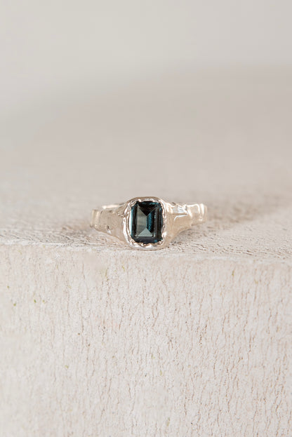 Bague Lava 1 Vert Tourmaline.