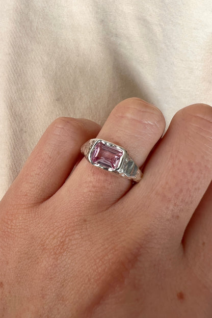 Bague Lava 2 Rose.